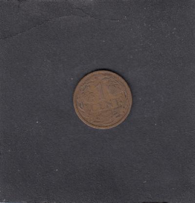 Beschrijving: 1 Cent WILHELMINA